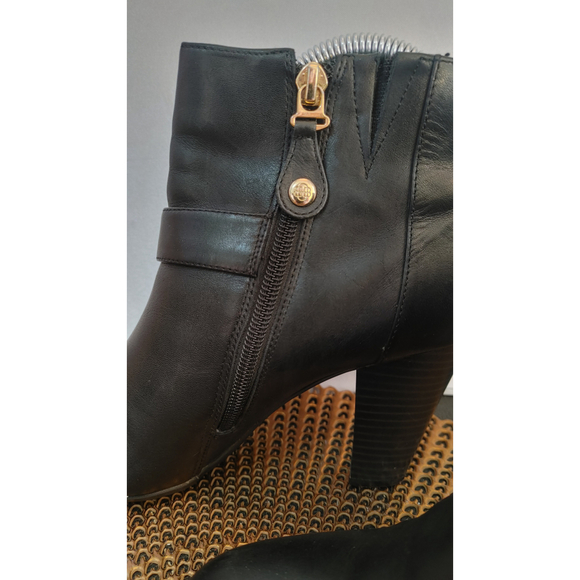 Dana Buchman Dupont Leather Booties Size 6.5M - Picture 5 of 8